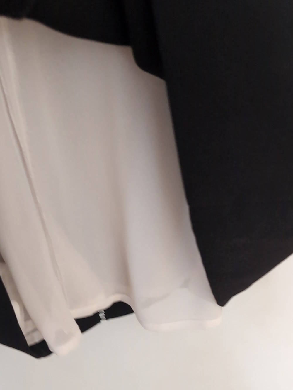 CeCe Black Mini Dress with White Peter Pan Collar - Picture 6 of 6